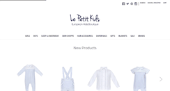 Desktop Screenshot of lepetitkids.com